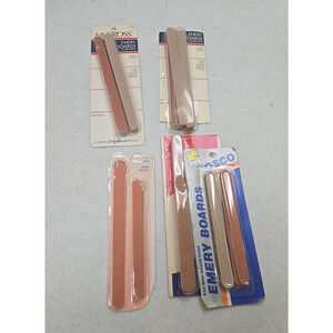 NIP Vintage Manicure Pedicure Smoothing Double Sided Nail File Emery Boards